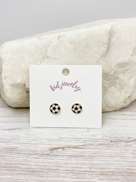 Kids Clip On Sports Stud Earrings