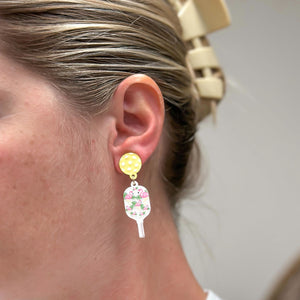 Pickleball Dangle Earrings