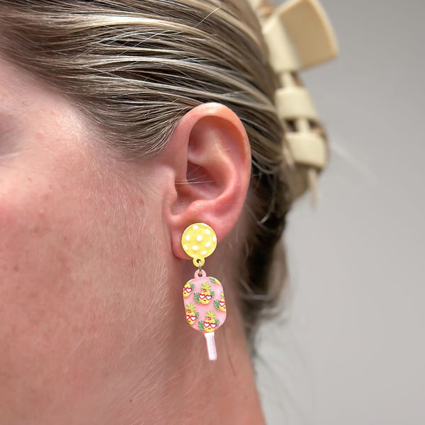 Pickleball Dangle Earrings