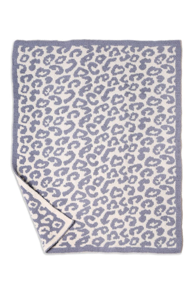 Luxury Cozy Kids Blanket - Blue Leopard
