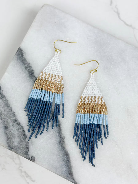 Modern Fringe Dangle Earrings