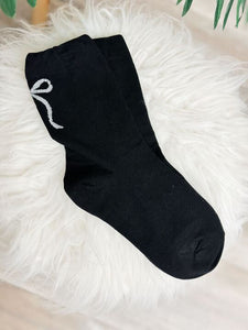 Bow Back Crew Socks