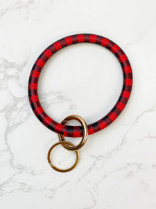 Buffalo Check Bangle Key Rings