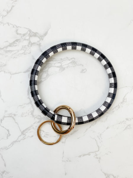 Buffalo Check Bangle Key Rings