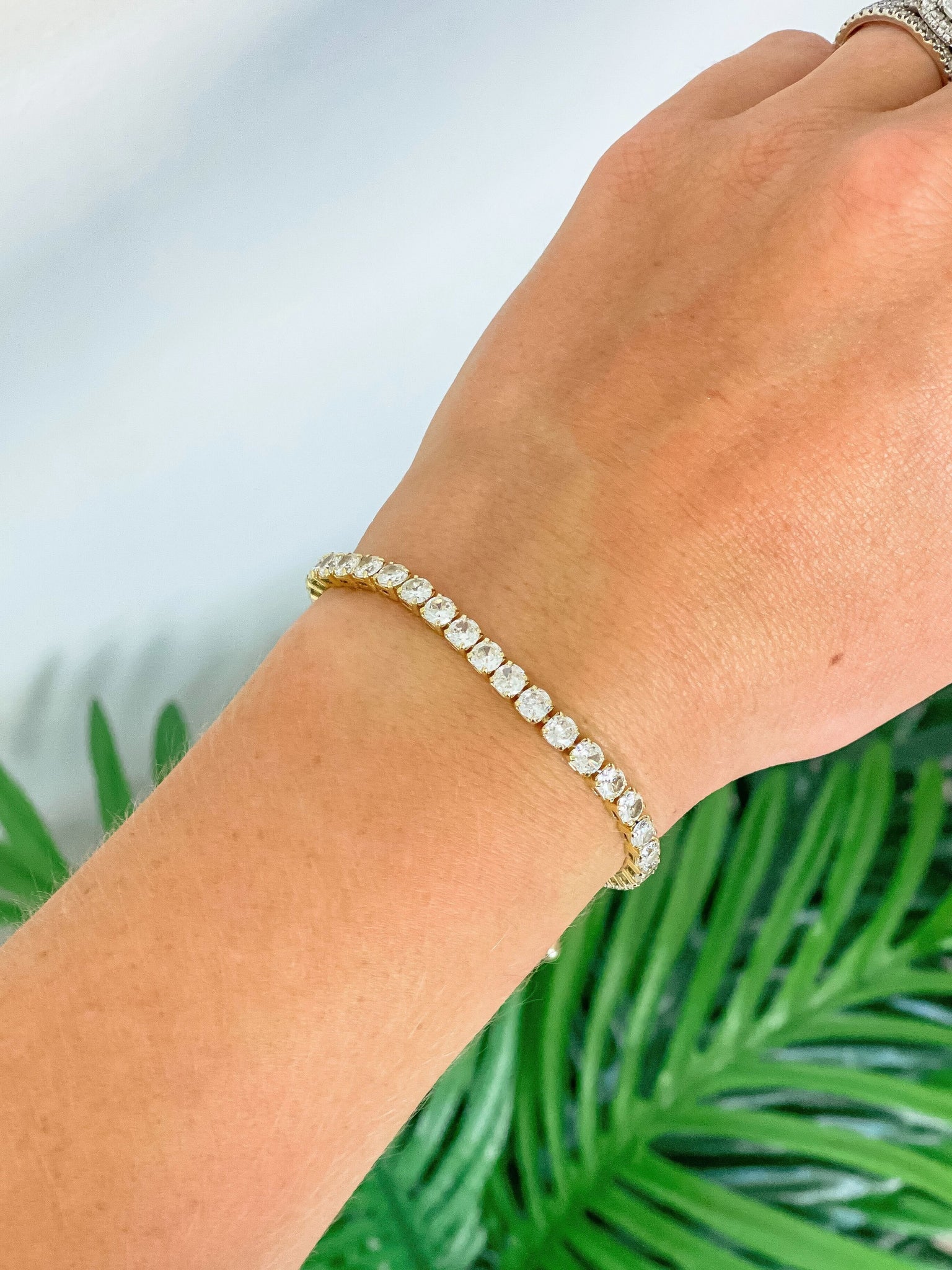 Cubic Zirconia Round Tennis Bracelets