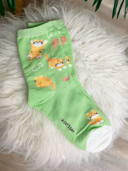 Cat Crew Socks