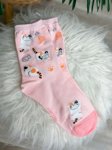 Cat Crew Socks