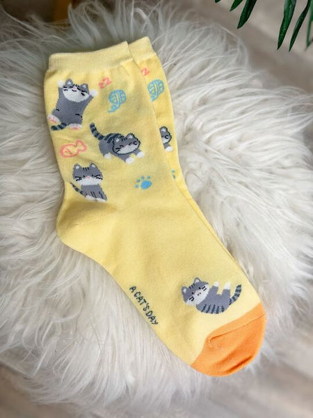 Cat Crew Socks
