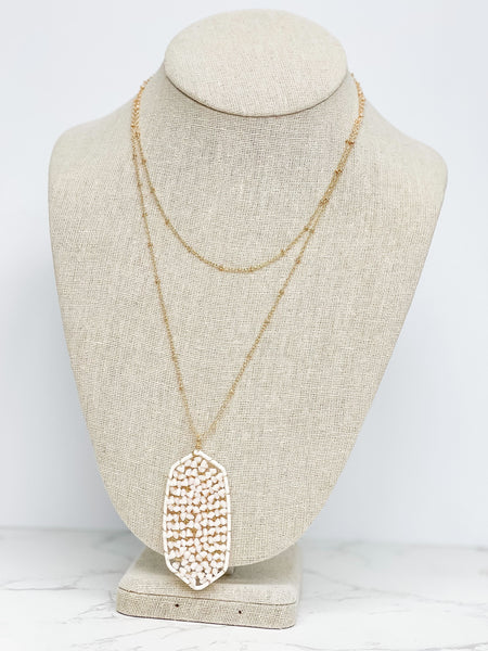 Classic Pendant Beaded Long Necklaces