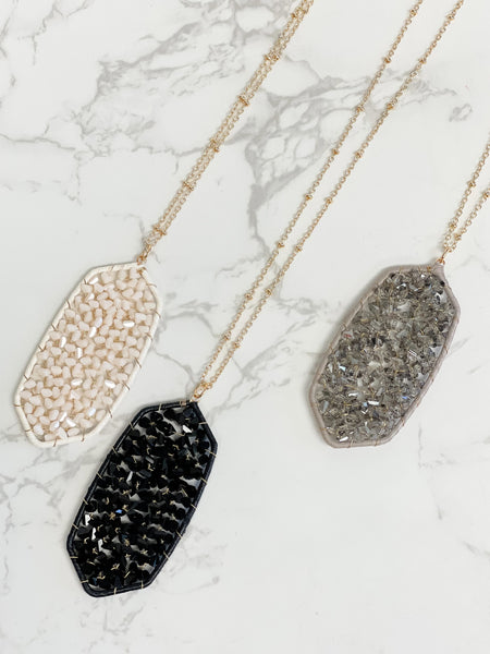Classic Pendant Beaded Long Necklaces