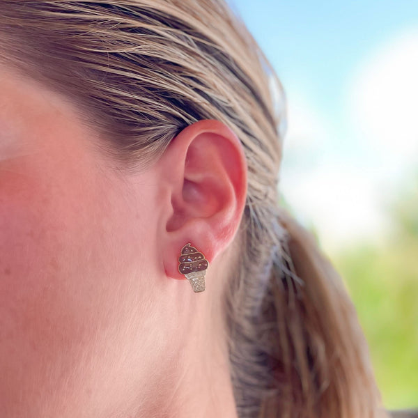 Dessert Enamel Stud Earrings