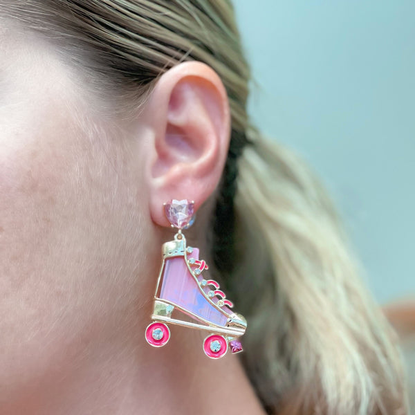Colored Roller Skate Dangle Earrings