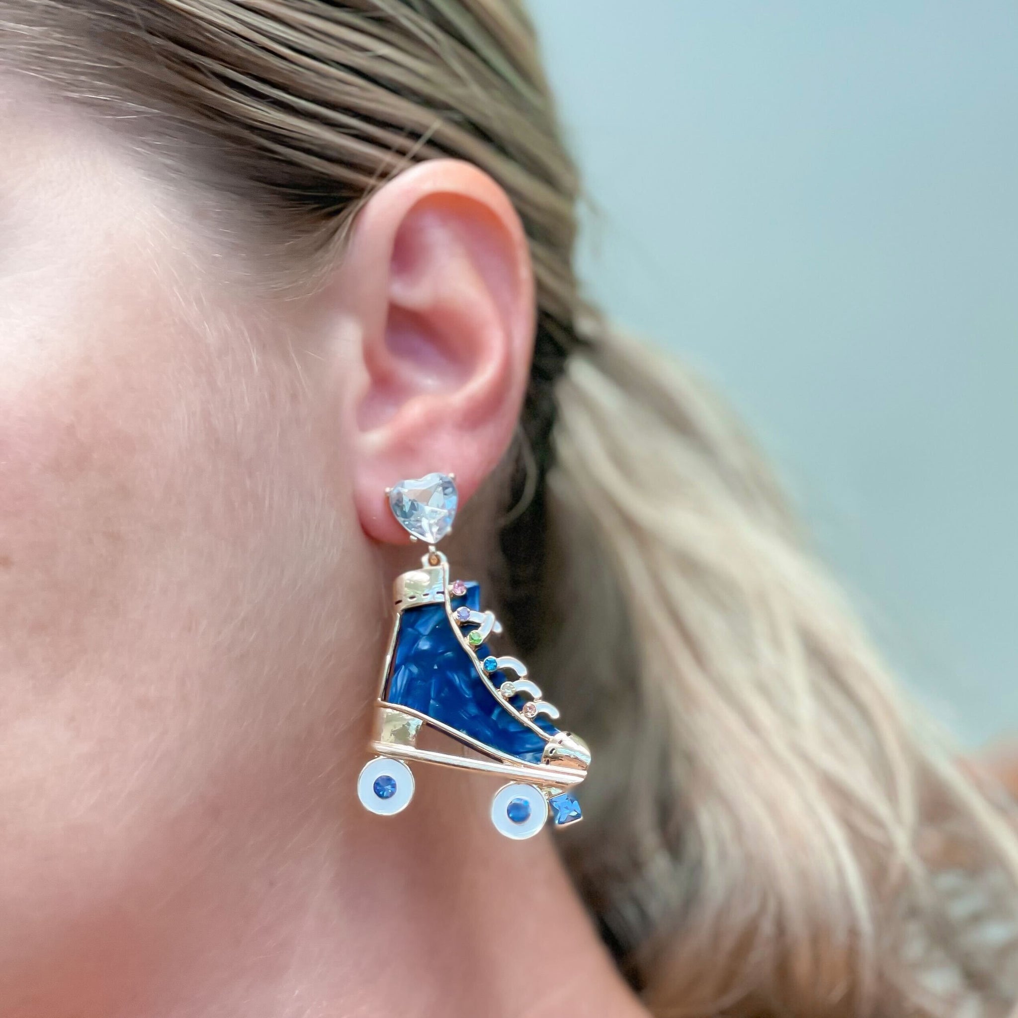 Colored Roller Skate Dangle Earrings