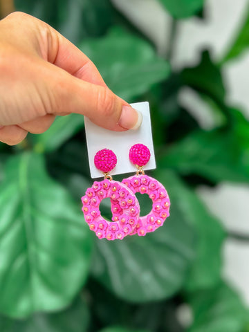 Spring Flower Dangle Earrings