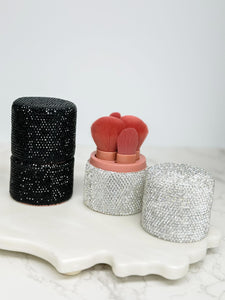 Glitzy Rhinestone Makeup Brush Set