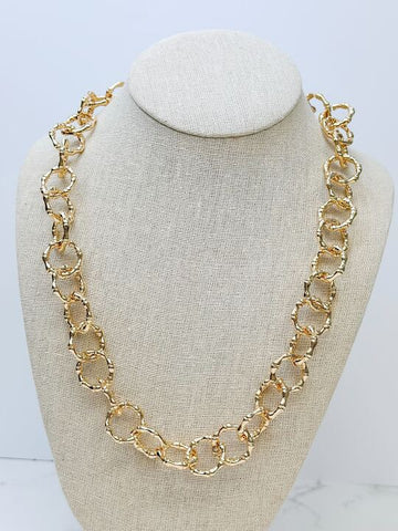 Bamboo Link Chain Necklaces