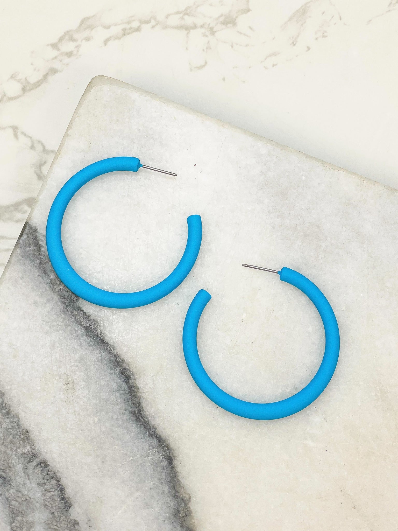 The Classic Enamel Hoop Earrings