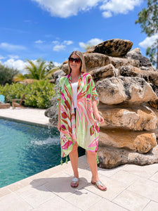 Floral Print Kimono