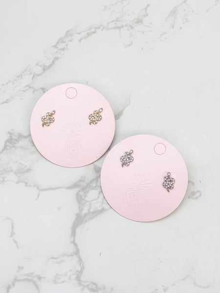 Cubic Zirconia Snake Stud Earrings