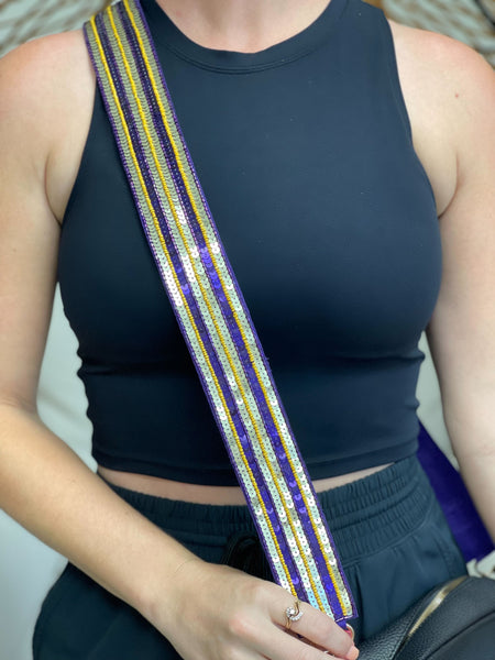 Game Day Sequin Purse Straps