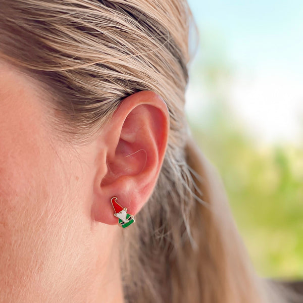 Gnome Signature Enamel Stud Earrings