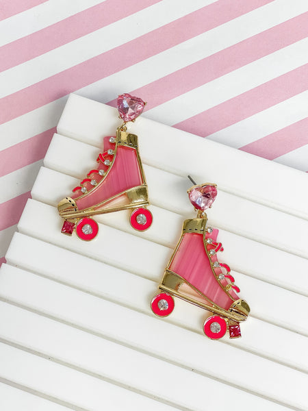 Colored Roller Skate Dangle Earrings