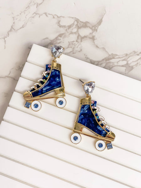 Colored Roller Skate Dangle Earrings
