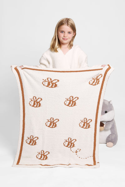 Luxury Cozy Kids Blanket - Bees