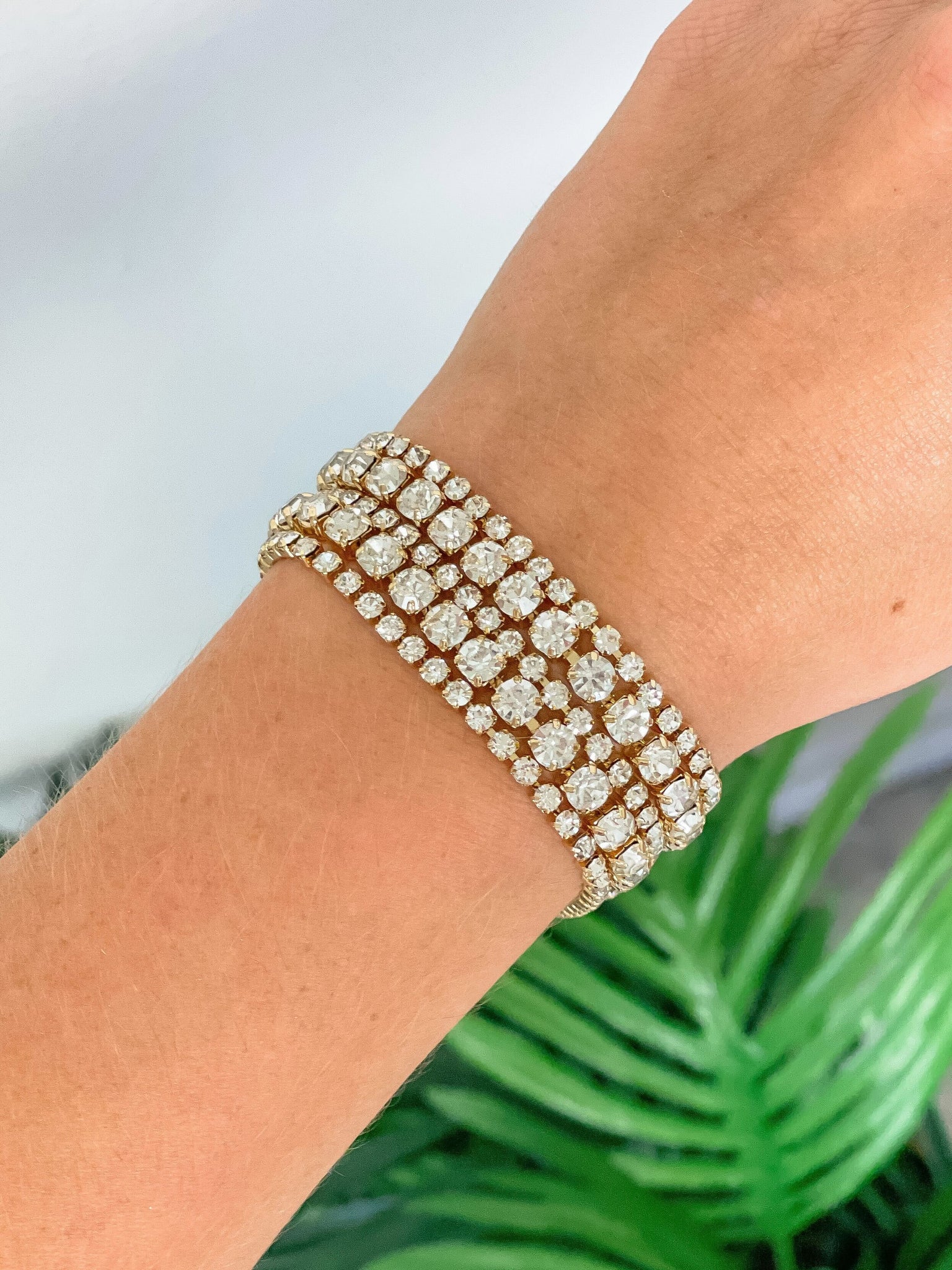 Rhinestone Magnetic Bracelet Stacks