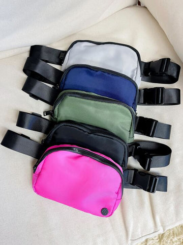 Nylon Sport Sling Belt Bags