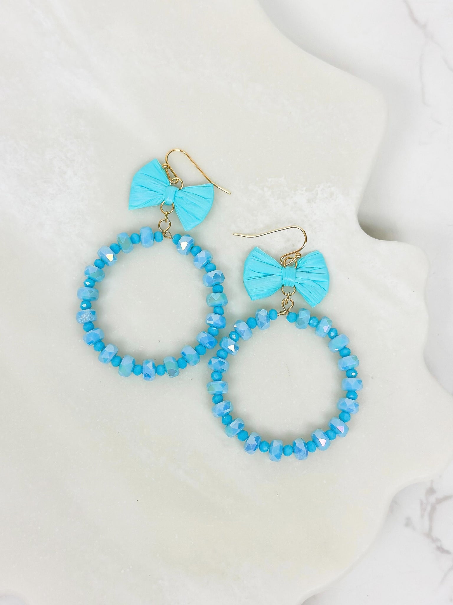 Bow Post Open Dangle Earrings