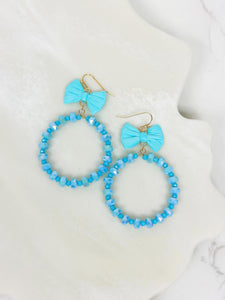 Bow Post Open Dangle Earrings