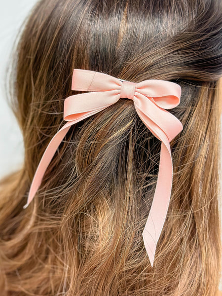 Satin Ribbon Hair Clips