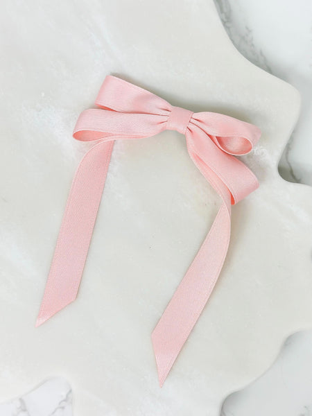 Satin Ribbon Hair Clips