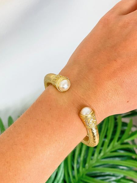 Gold Hinge Cuff Bracelets
