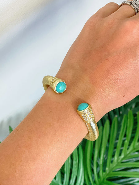 Gold Hinge Cuff Bracelets