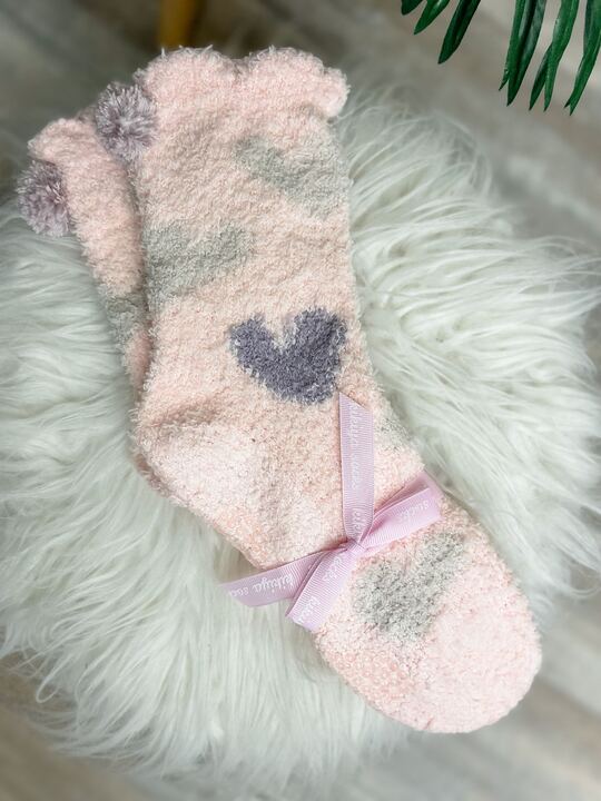 Sherpa Heart Socks