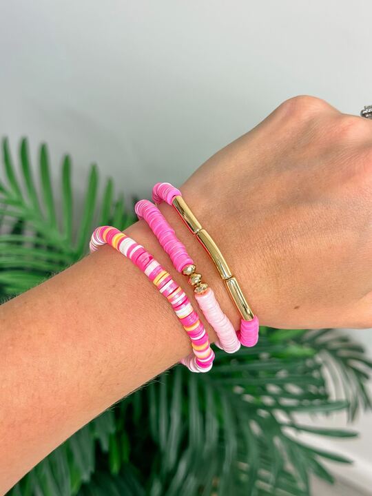Shimmer Rubber Disc Stretch Stack