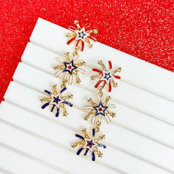 Shining Fireworks Statement Earrings