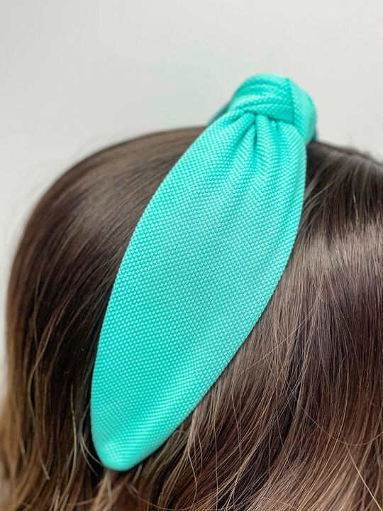 Solid Knit Top Knot Headbands