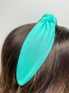 Solid Knit Top Knot Headbands