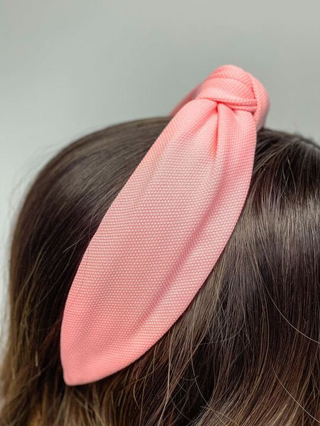 Solid Knit Top Knot Headbands