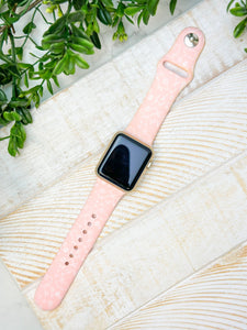 Spring Bunny Silicone Smart Watchband - Light Pink