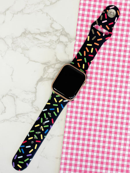 Sprinkles Printed Silicone Smart Watch Band