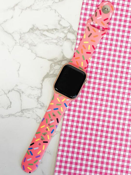 Sprinkles Printed Silicone Smart Watch Band