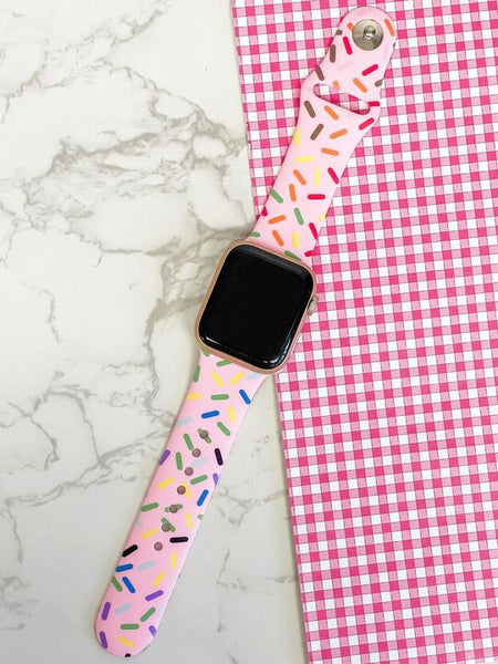 Sprinkles Printed Silicone Smart Watch Band