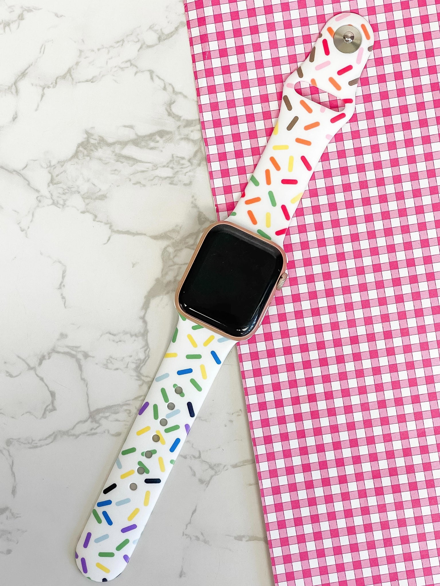 Sprinkles Printed Silicone Smart Watch Band