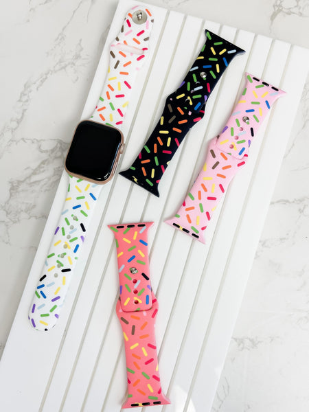 Sprinkles Printed Silicone Smart Watch Band