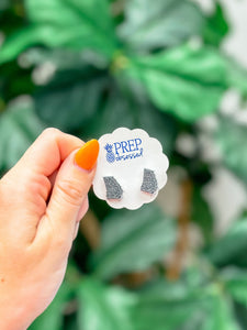 State of Georgia Druzy Stud Earrings - Gray