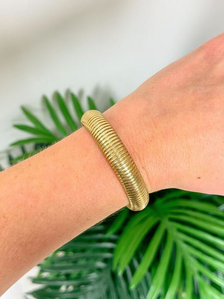 Textured Vintage Metal Bracelet